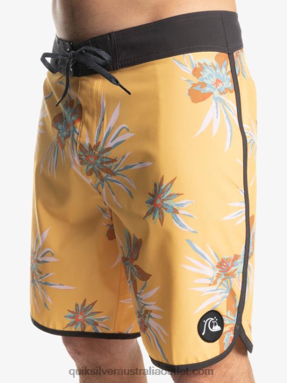 Quiksilver Men SurfSilk Scallop 19 Boardshorts H2N4B1491 ochre