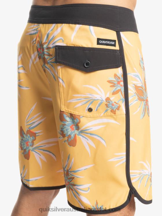 Quiksilver Men SurfSilk Scallop 19 Boardshorts H2N4B1491 ochre