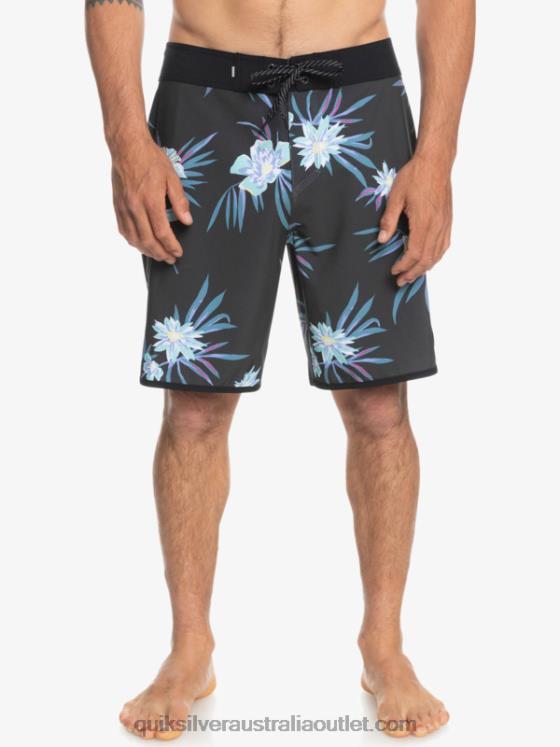 Quiksilver Men SurfSilk Scallop 19 Boardshorts H2N4B1493 tarmac