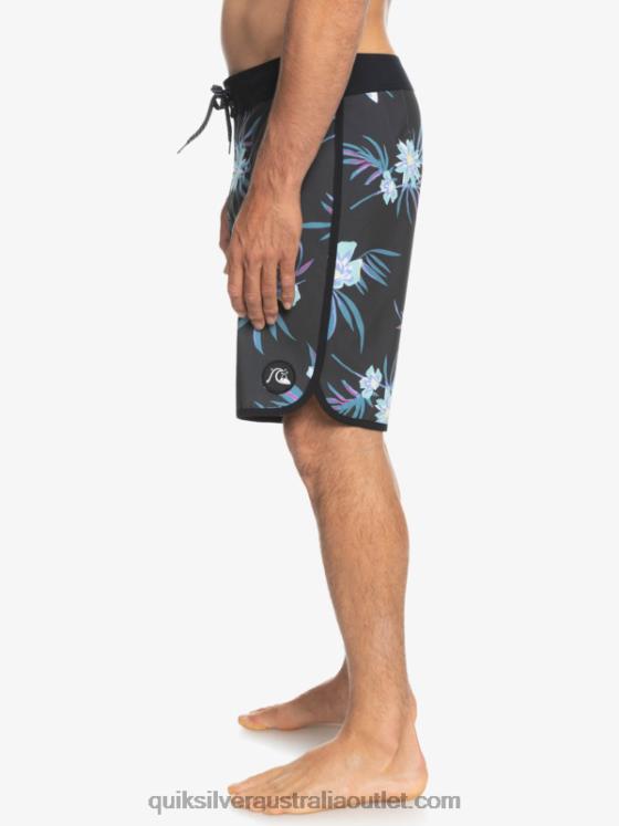 Quiksilver Men SurfSilk Scallop 19 Boardshorts H2N4B1493 tarmac