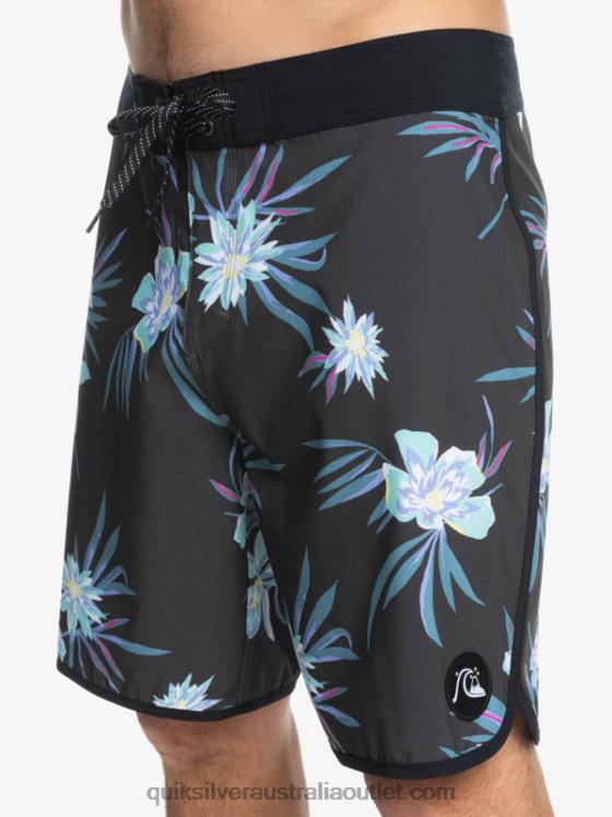 Quiksilver Men SurfSilk Scallop 19 Boardshorts H2N4B1493 tarmac