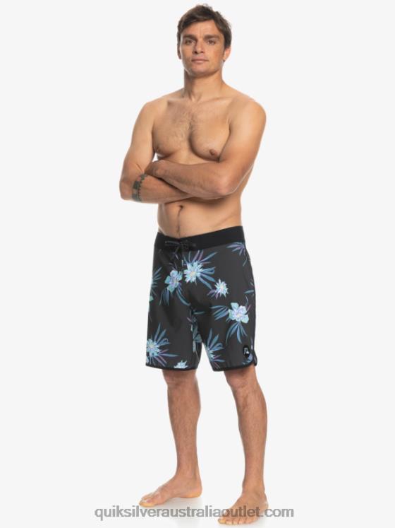 Quiksilver Men SurfSilk Scallop 19 Boardshorts H2N4B1493 tarmac