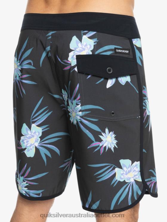 Quiksilver Men SurfSilk Scallop 19 Boardshorts H2N4B1493 tarmac