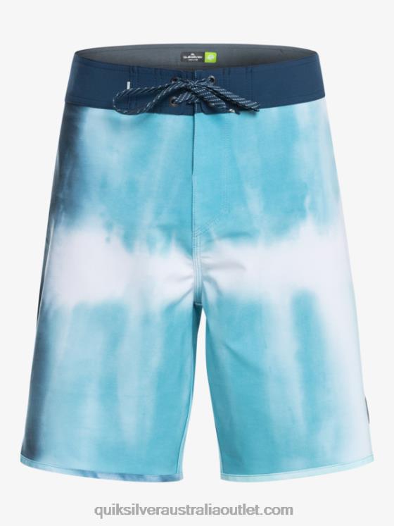 Quiksilver Men SurfSilk Scallop 19 Boardshorts H2N4B1494 delph blue