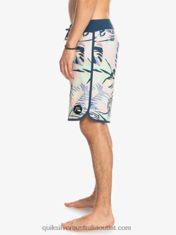 Quiksilver Men SurfSilk Scallop 19 Boardshorts H2N4B1495 peach whip