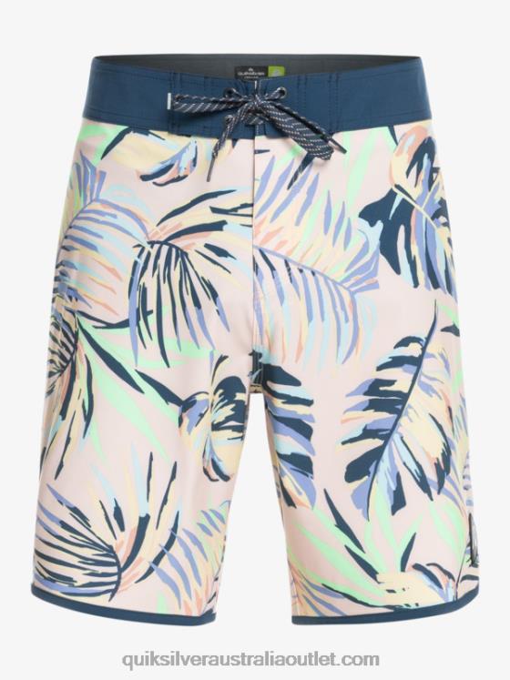 Quiksilver Men SurfSilk Scallop 19 Boardshorts H2N4B1495 peach whip