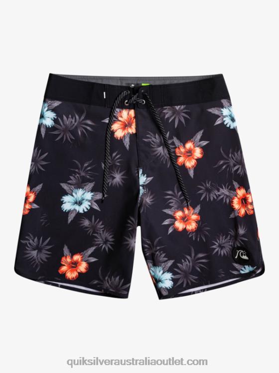 Quiksilver Men SurfSilk Scallop 19 Boardshorts H2N4B1496 black