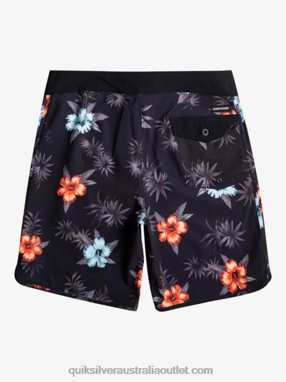 Quiksilver Men SurfSilk Scallop 19 Boardshorts H2N4B1496 black