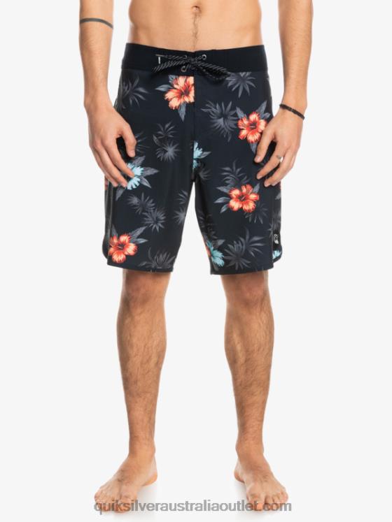 Quiksilver Men SurfSilk Scallop 19 Boardshorts H2N4B1496 black