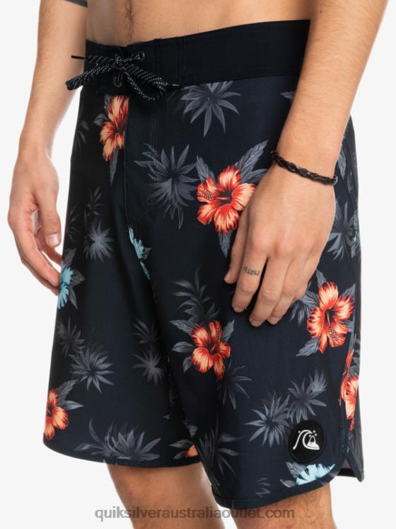 Quiksilver Men SurfSilk Scallop 19 Boardshorts H2N4B1496 black
