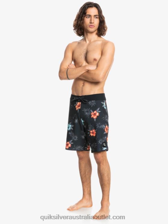 Quiksilver Men SurfSilk Scallop 19 Boardshorts H2N4B1496 black