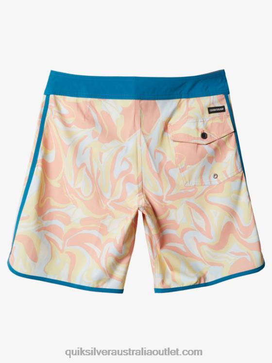 Quiksilver Men SurfSilk Scallop 19 Boardshorts H2N4B1499 peach pink
