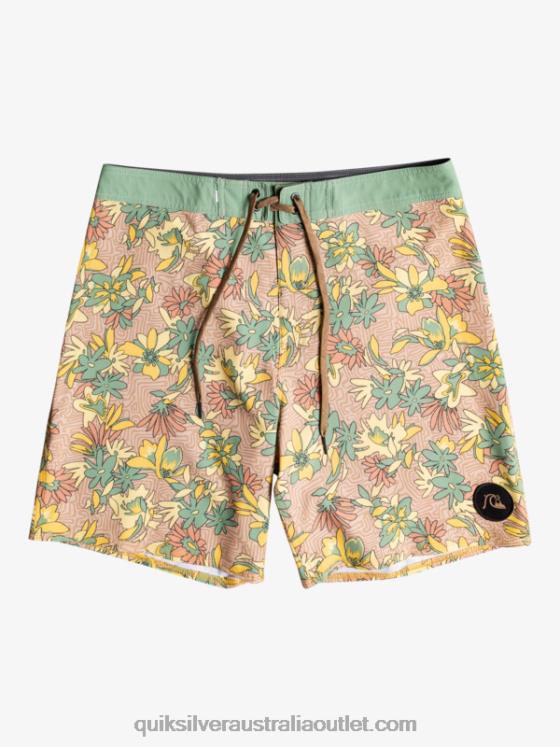 Quiksilver Men SurfSilk Washed 18 Boardshorts H2N4B1754 golden rod