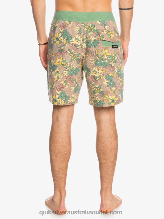 Quiksilver Men SurfSilk Washed 18 Boardshorts H2N4B1754 golden rod