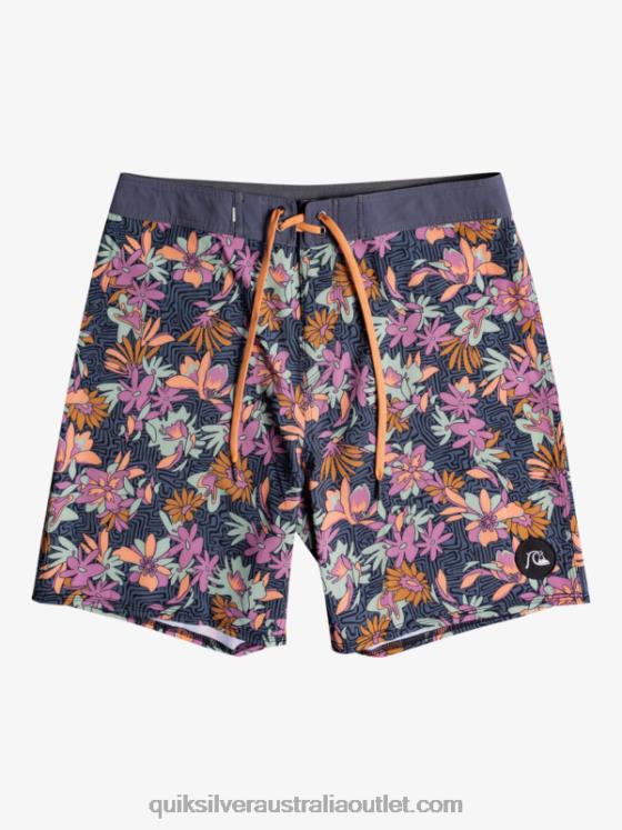 Quiksilver Men SurfSilk Washed 18 Boardshorts H2N4B1756 iron gate