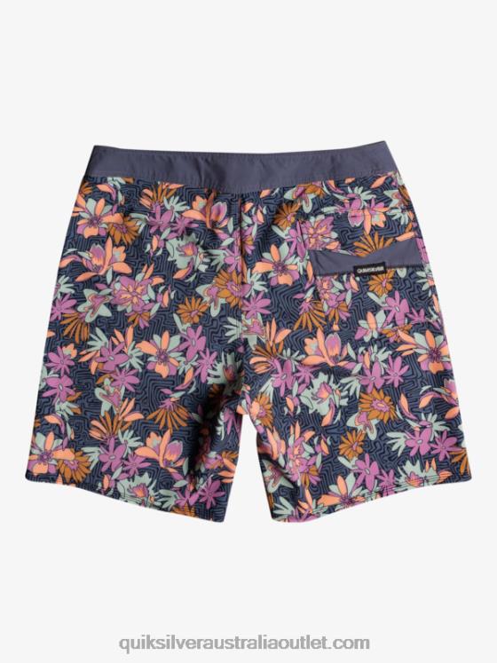 Quiksilver Men SurfSilk Washed 18 Boardshorts H2N4B1756 iron gate