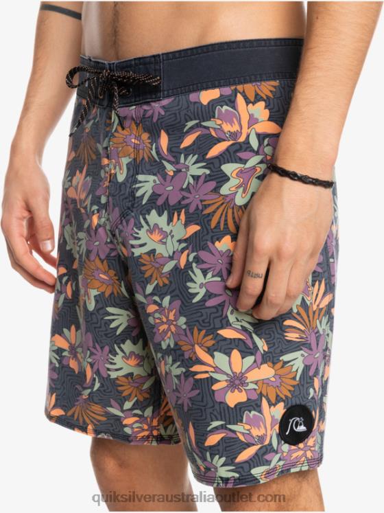 Quiksilver Men SurfSilk Washed 18 Boardshorts H2N4B1756 iron gate