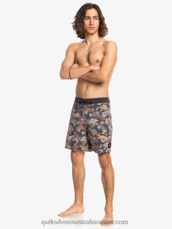 Quiksilver Men SurfSilk Washed 18 Boardshorts H2N4B1756 iron gate