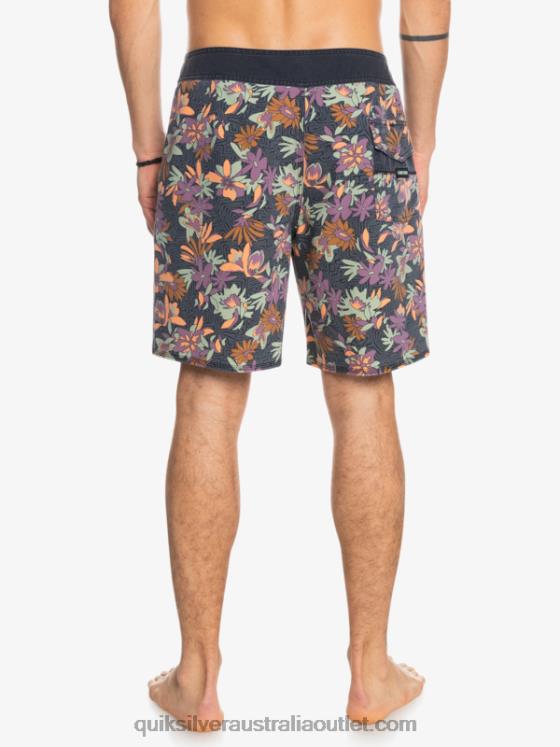 Quiksilver Men SurfSilk Washed 18 Boardshorts H2N4B1756 iron gate