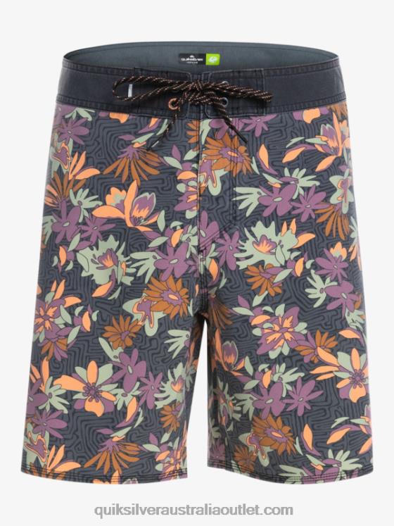 Quiksilver Men SurfSilk Washed 18 Boardshorts H2N4B1756 iron gate