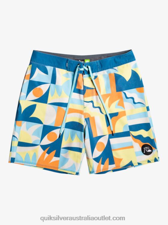 Quiksilver Men SurfSilk Washed 18 Boardshorts H2N4B1759 seaport