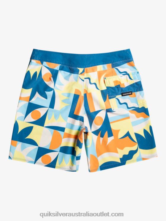 Quiksilver Men SurfSilk Washed 18 Boardshorts H2N4B1759 seaport