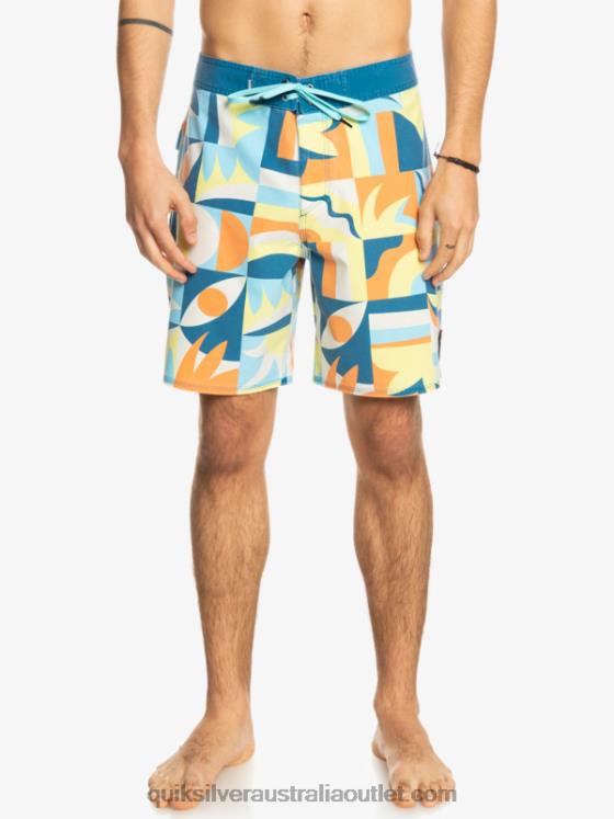 Quiksilver Men SurfSilk Washed 18 Boardshorts H2N4B1759 seaport
