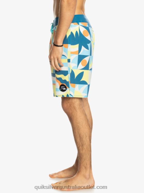 Quiksilver Men SurfSilk Washed 18 Boardshorts H2N4B1759 seaport