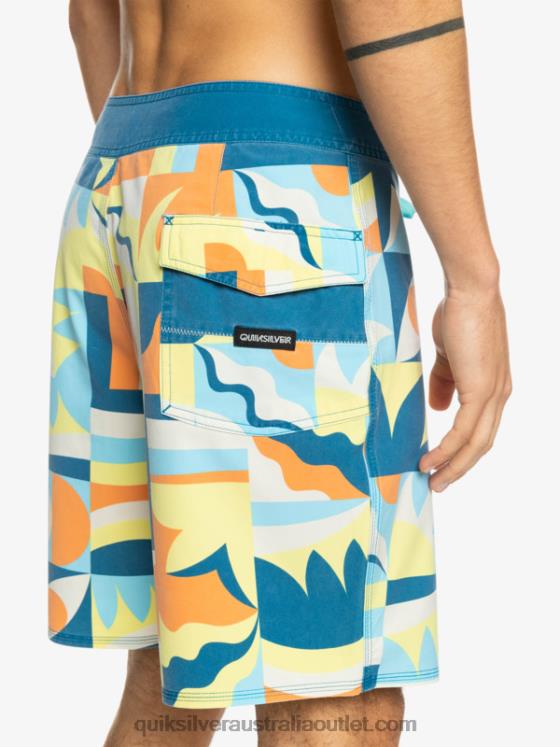 Quiksilver Men SurfSilk Washed 18 Boardshorts H2N4B1759 seaport