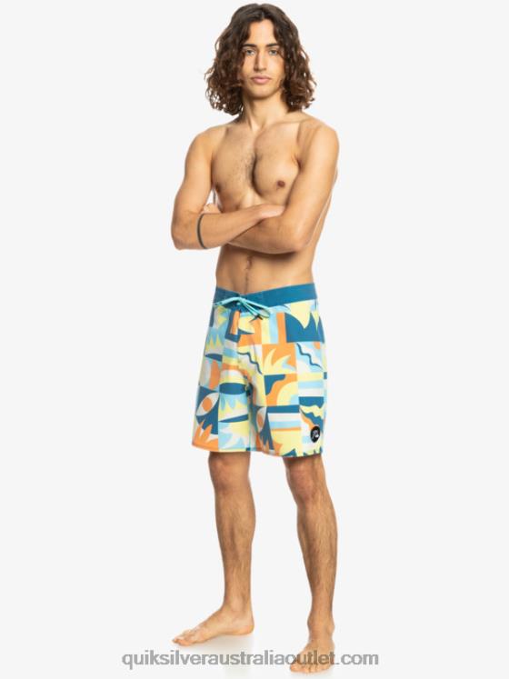 Quiksilver Men SurfSilk Washed 18 Boardshorts H2N4B1759 seaport