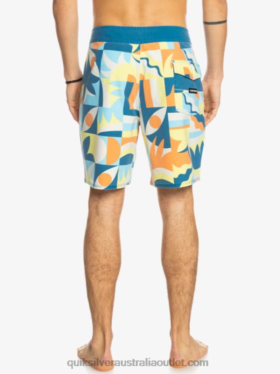 Quiksilver Men SurfSilk Washed 18 Boardshorts H2N4B1759 seaport