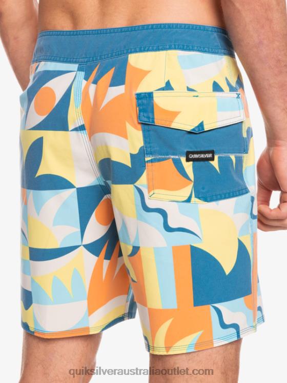 Quiksilver Men SurfSilk Washed 18 Boardshorts H2N4B1759 seaport