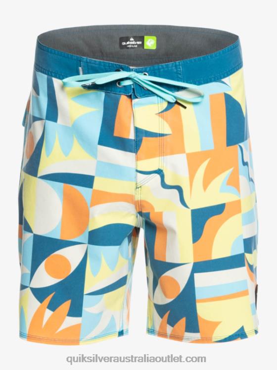 Quiksilver Men SurfSilk Washed 18 Boardshorts H2N4B1759 seaport