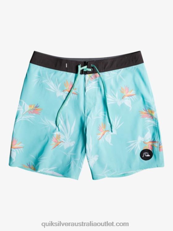 Quiksilver Men SurfSilk Washed 18 Boardshorts H2N4B1760 angel blue