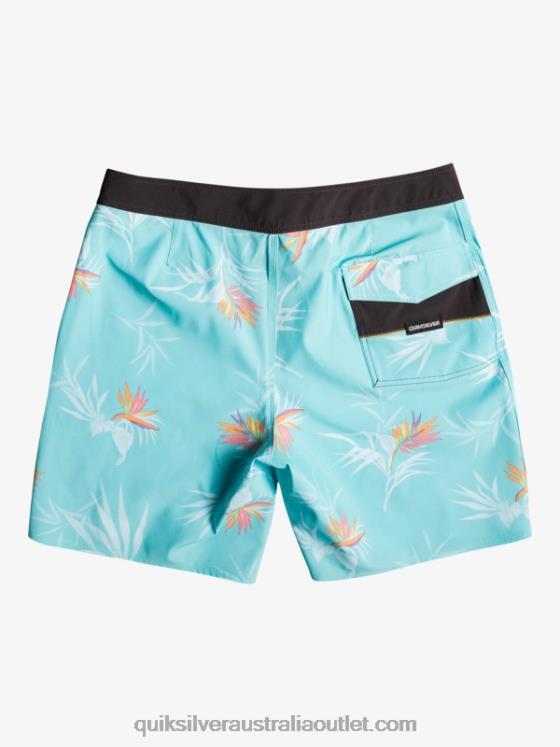 Quiksilver Men SurfSilk Washed 18 Boardshorts H2N4B1760 angel blue