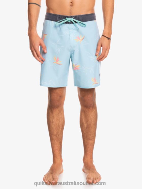 Quiksilver Men SurfSilk Washed 18 Boardshorts H2N4B1760 angel blue