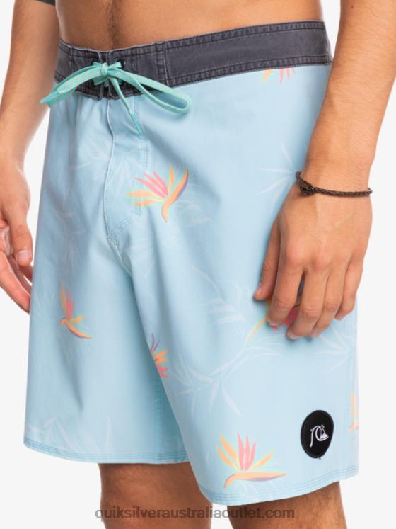 Quiksilver Men SurfSilk Washed 18 Boardshorts H2N4B1760 angel blue