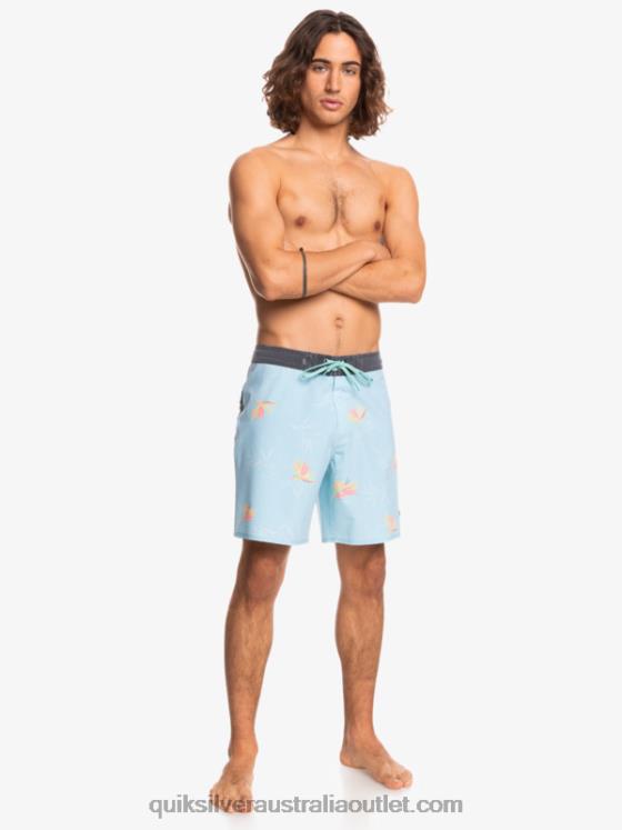 Quiksilver Men SurfSilk Washed 18 Boardshorts H2N4B1760 angel blue