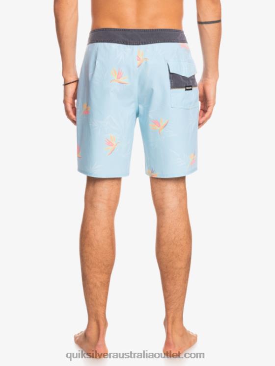 Quiksilver Men SurfSilk Washed 18 Boardshorts H2N4B1760 angel blue