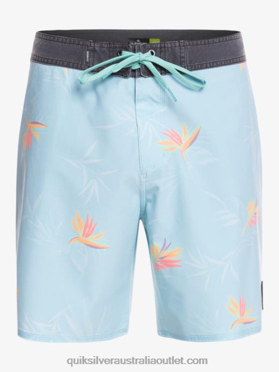 Quiksilver Men SurfSilk Washed 18 Boardshorts H2N4B1760 angel blue