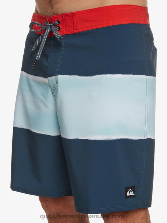 Quiksilver Men Surfsilk Air Brush 19 Boardshorts H2N4B645 midnight navy