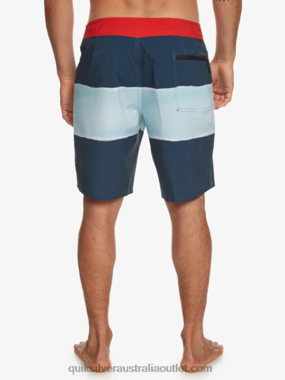 Quiksilver Men Surfsilk Air Brush 19 Boardshorts H2N4B645 midnight navy