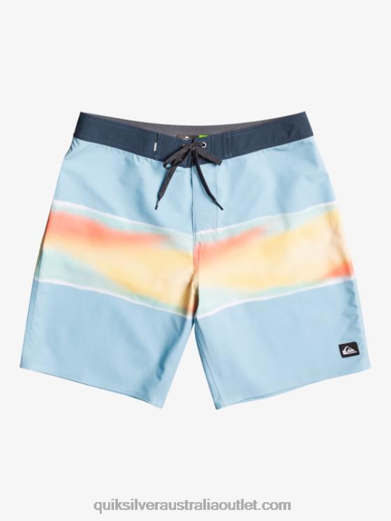 Quiksilver Men Surfsilk Air Brush 19 Boardshorts H2N4B648 sky blue