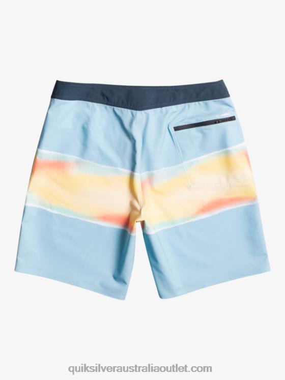 Quiksilver Men Surfsilk Air Brush 19 Boardshorts H2N4B648 sky blue