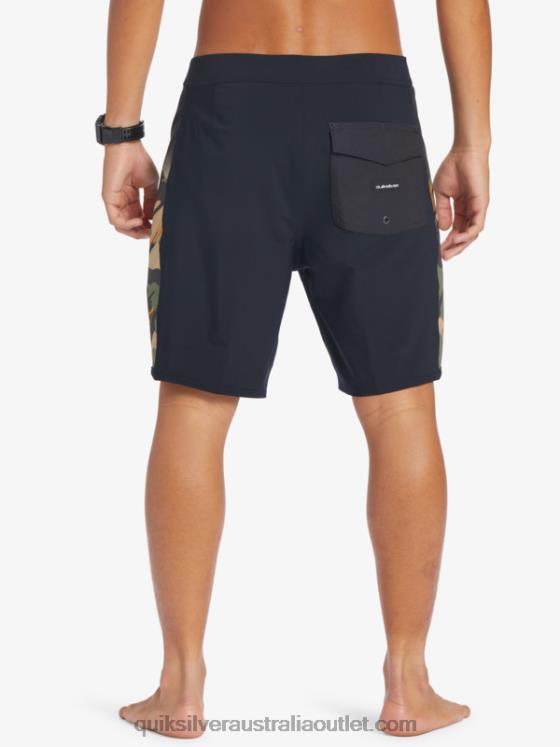 Quiksilver Men Surfsilk Arch 18 Boardshorts H2N4B310 four leaf clover