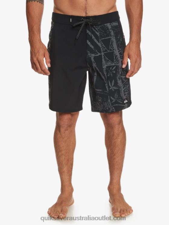 Quiksilver Men Surfsilk Arch Hawaii 19 Boardshorts H2N4B637 black