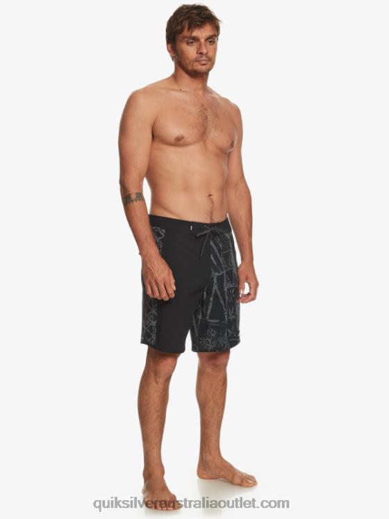 Quiksilver Men Surfsilk Arch Hawaii 19 Boardshorts H2N4B637 black