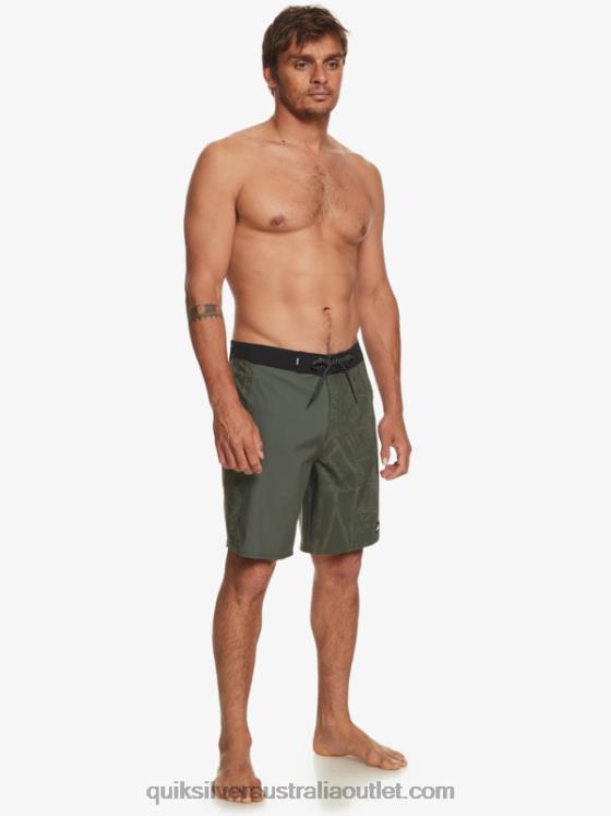 Quiksilver Men Surfsilk Arch Hawaii 19 Boardshorts H2N4B638 thyme
