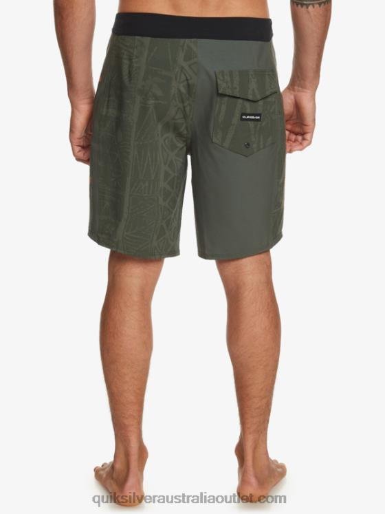 Quiksilver Men Surfsilk Arch Hawaii 19 Boardshorts H2N4B638 thyme