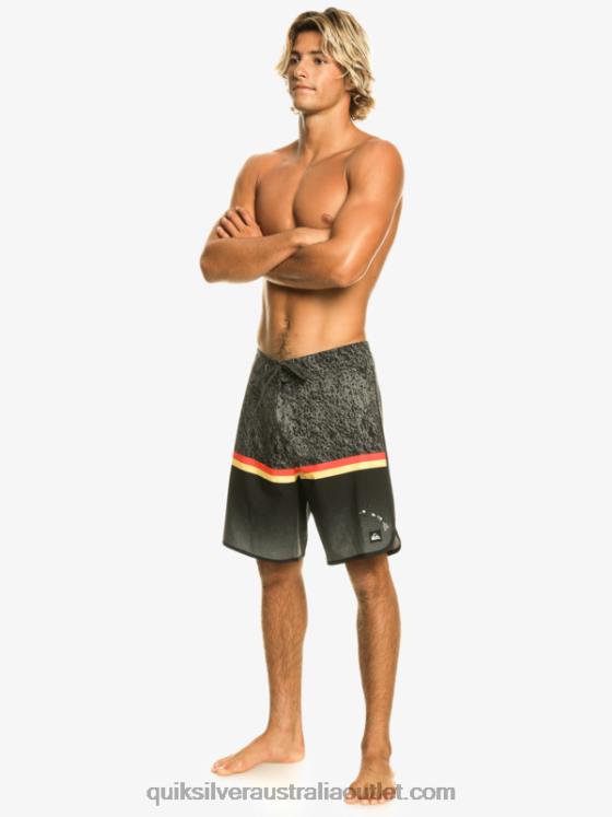 Quiksilver Men Surfsilk Division Scallop 19 Boardshorts H2N4B1395 black